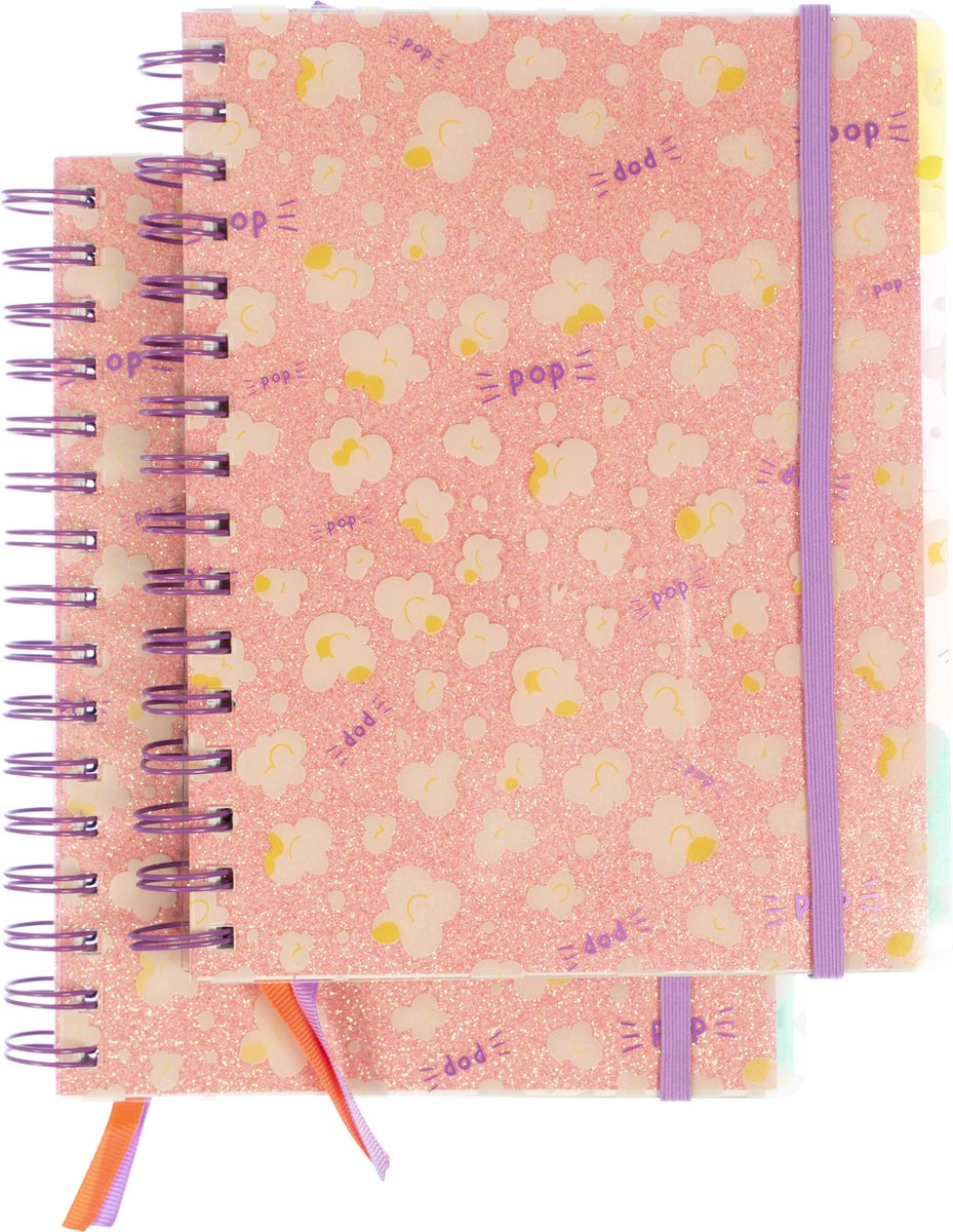 Kangaro 4-in-1-Notizbuch – Beach Happy – A5 – Linie – 2 Stück – k-pm310011