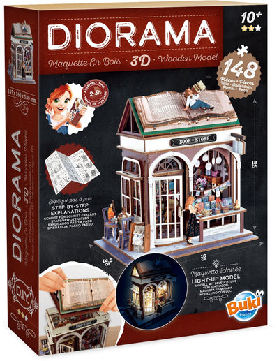 Buki France Buki – Modellbausatz – Diorama – Holz – Themenbibliothek