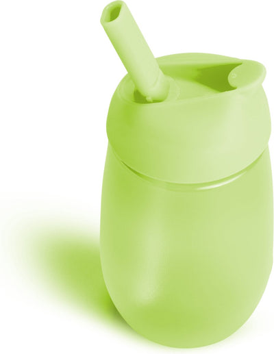 Munchkin-Strohbecher – auslaufsicherer Trinkbecher – einfache Reinigung – leicht zu reinigen – spülmaschinenfest – Trinkbecher für Baby und Kind – 296 ml – grün