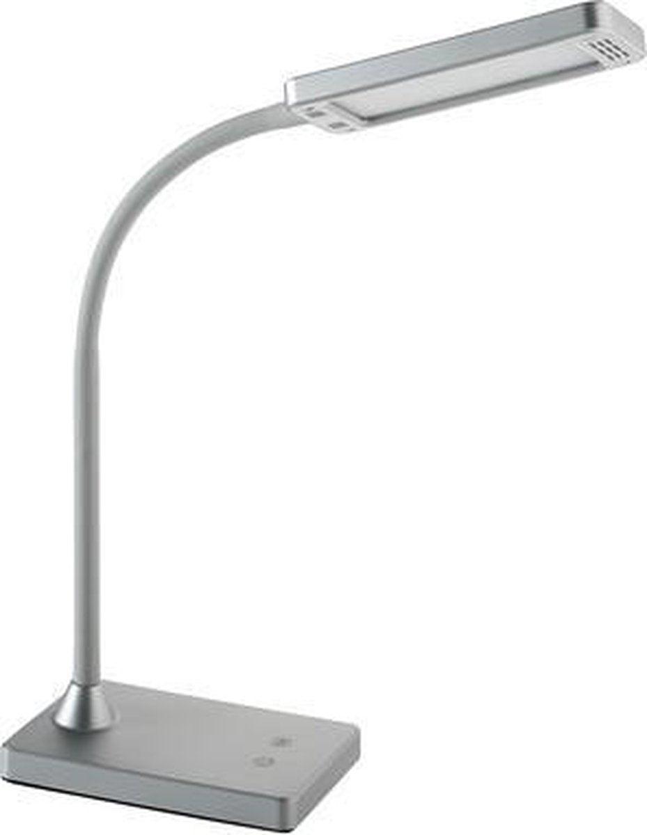 Alco Schreibtischlampe – Silber – LED – 230 Volt – 6 W – dimmbar – 43 cm – al-907-28