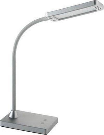 Alco Schreibtischlampe – Silber – LED – 230 Volt – 6 W – dimmbar – 43 cm – al-907-28