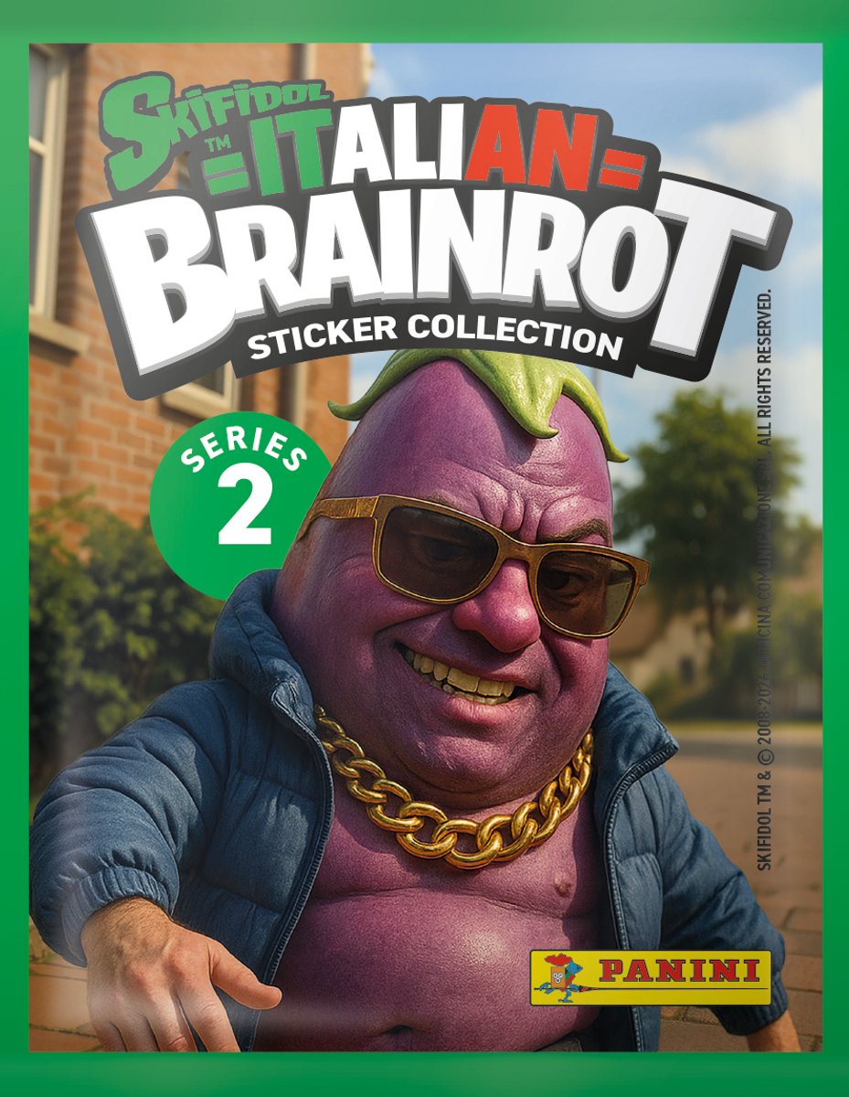 Panini – Skifidol Italian Brainrot Sticker 2 – Ecoblister