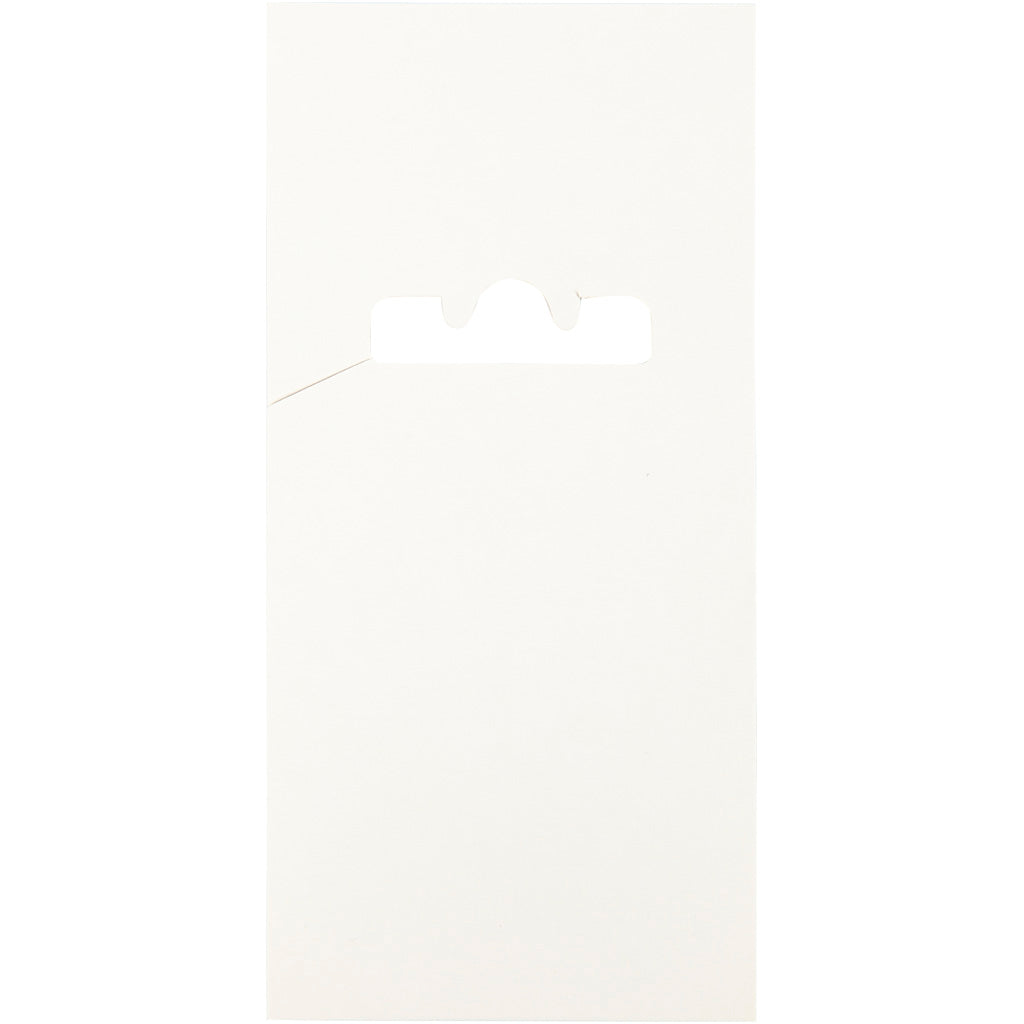 Karte für Stäbchen, L: 123 mm, B: 58 mm, weiß, 200 Stück 1 Box