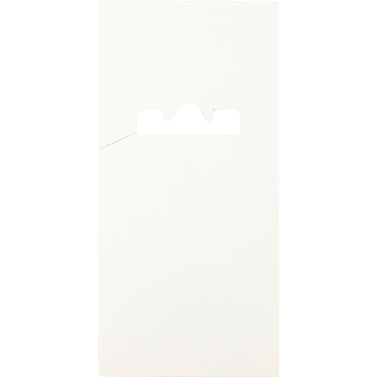 Karte für Stäbchen, L: 123 mm, B: 58 mm, weiß, 200 Stück 1 Box