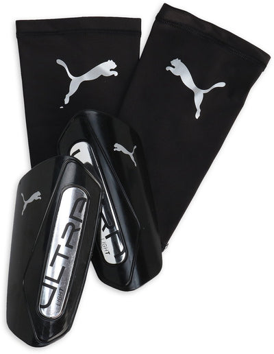 Puma Ultra Light Sleeve Unisex-Schienbeinschutz – Schwarz-Silber