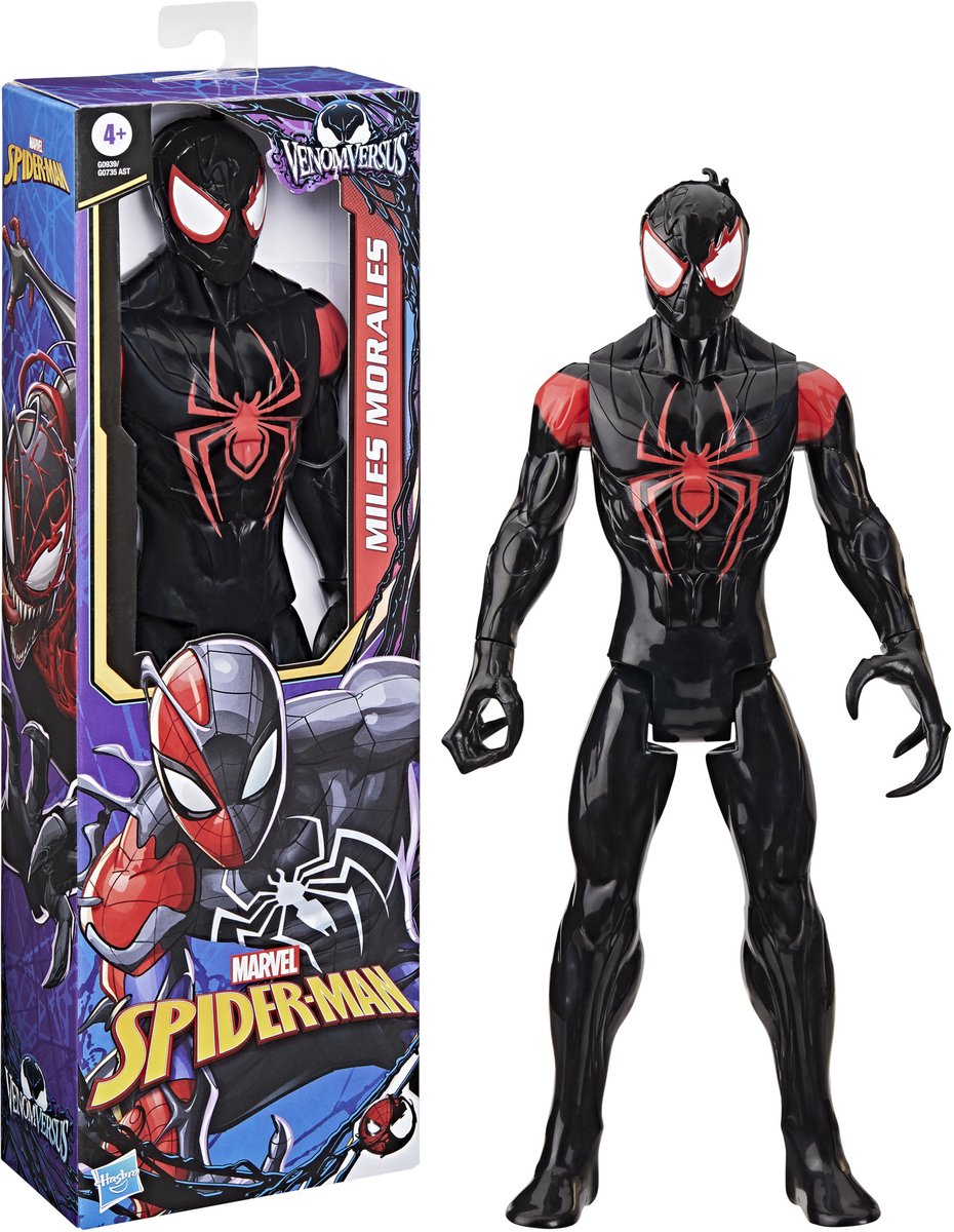 Marvel Spider-Man Venomversus Titan Hero Series Miles Morales, 12-Zoll-Actionfigur, 4+