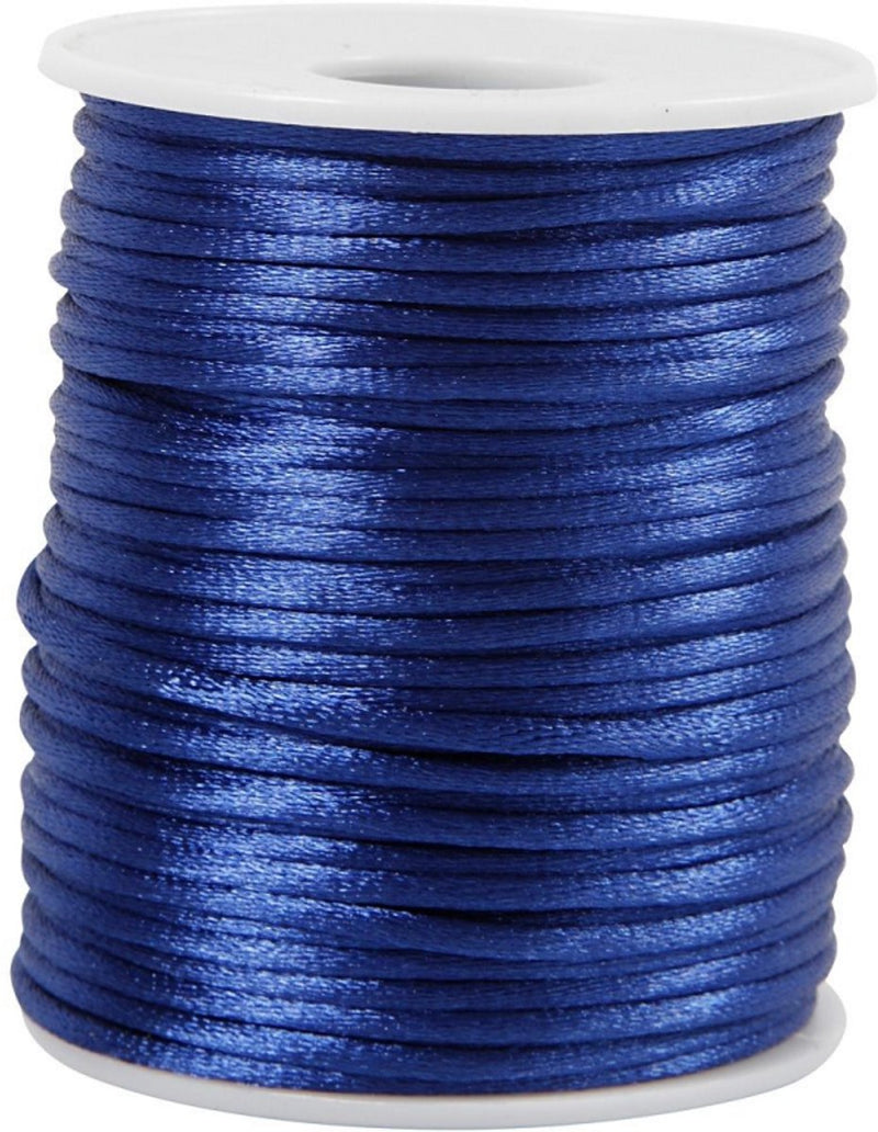 Kreativfirma Satin Cord Donker Blue, 50m