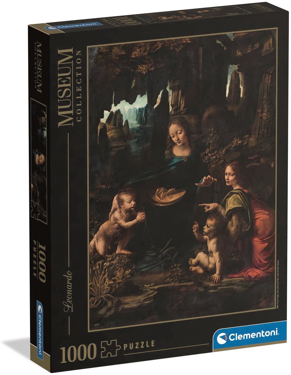Clementoni – Puzzle – 1000 Teile – Museum Louvre Leonardo da Vinci – Puzzle für Erwachsene