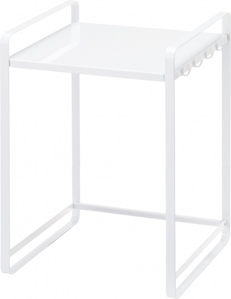 Yamazaki Arbeitsplatten-Organizer ausziehbar – Turm – Weiß