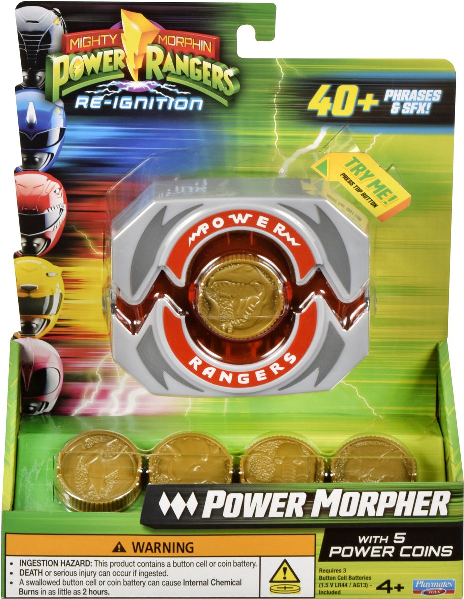 Playmates Mighty Morphin Power Rangers Gürtelclip Power Morpher Deluxe Gürtelschnallen