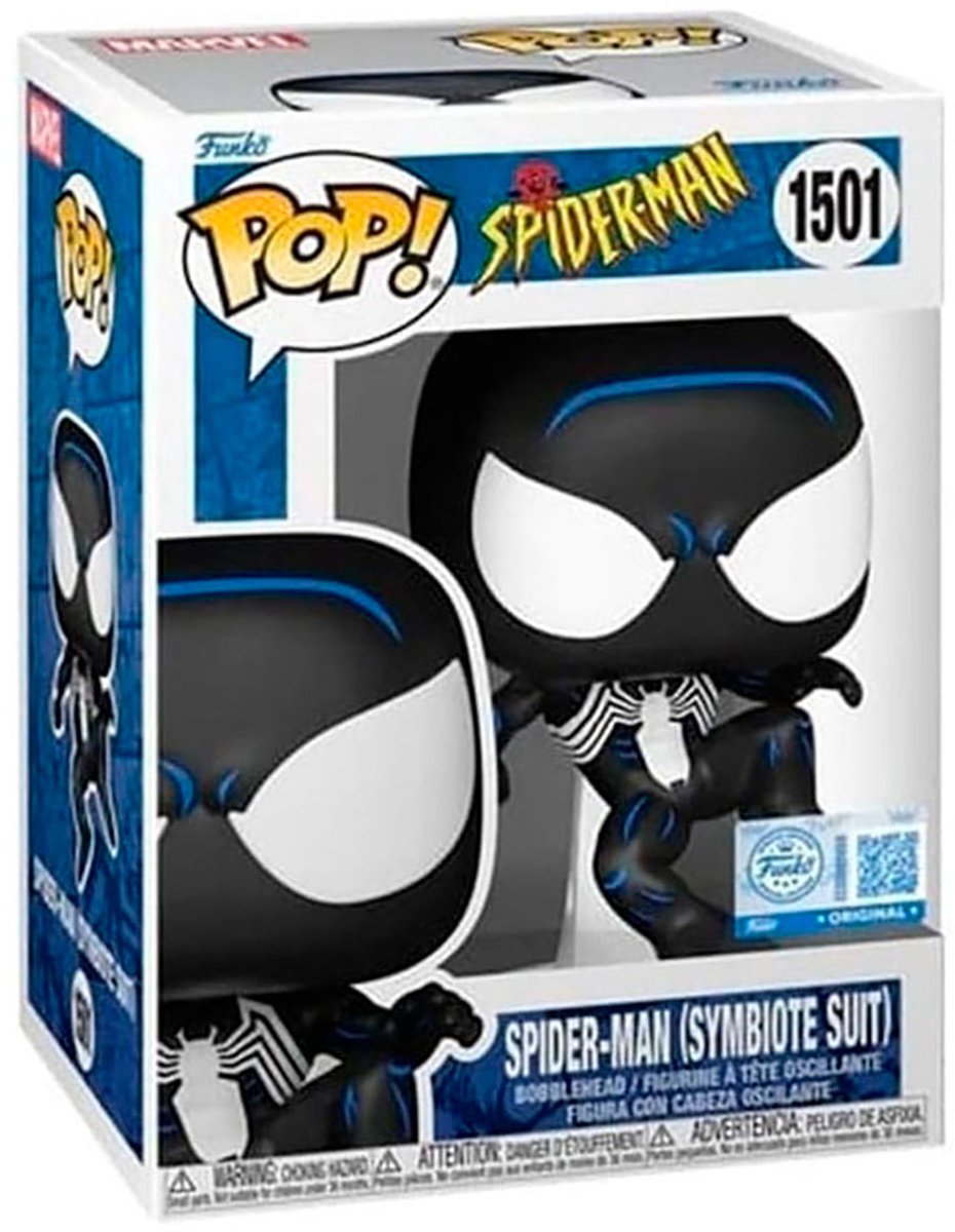 Funko-Pop! Marvel: Spider-Man – Spider-Man (Symbiote-Anzug) #1501 exklusiv