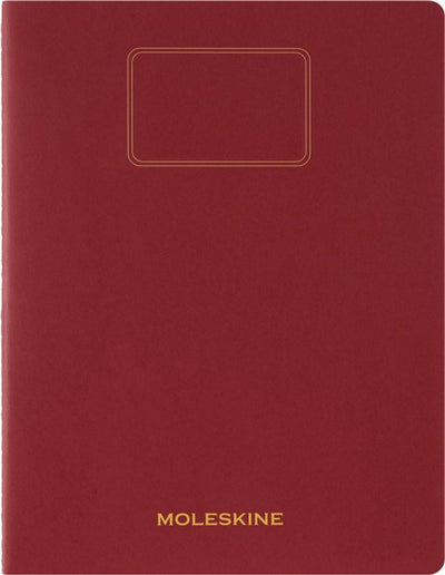 Moleskine-Studentennotizbuch XXL – weiches Kraftpapier – leer – rot