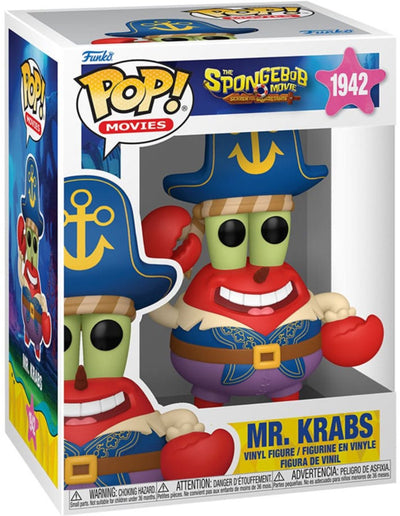 Funko SpongeBob Schwammkopf der SpongeBob-Film – Mr. Krabs (Pop! Filme) Vinylfigur 1942 Unisex Pop! - neutral - Standard