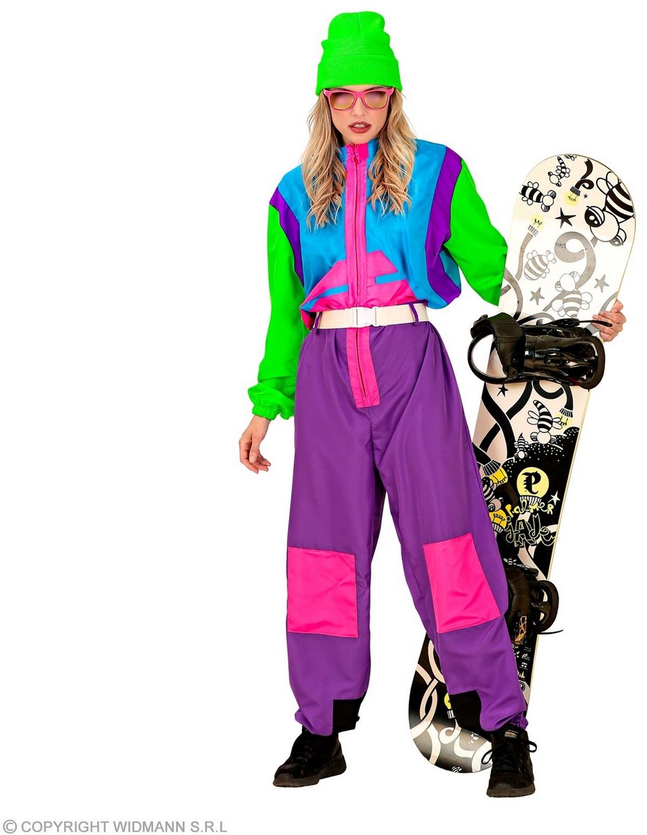 Finidi Retro-Snowboarder-Kostüm Otto