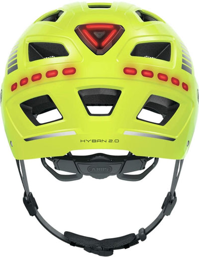 ABUS HELM HYBAN 2.0 LED-Signal Yellow XL 58-63 cm