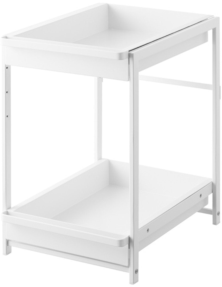 Yamazaki Küchenschrank-Organizer – 2 Ebenen – Turm – Weiß