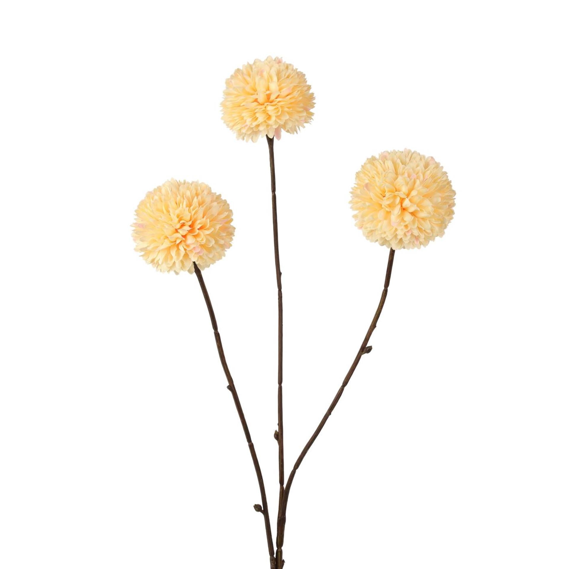 Künstlicher Blumenbommel aus der Roberts-Kollektion, 78 cm, zartes Gelb