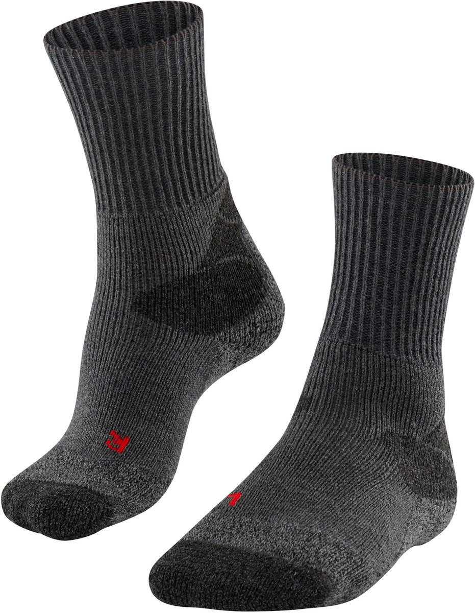 Falke TK-X Expedition Ultradicke Polsterung Wolle Funktionsmaterial Wandersocken Herren Grau – Größe 39-41