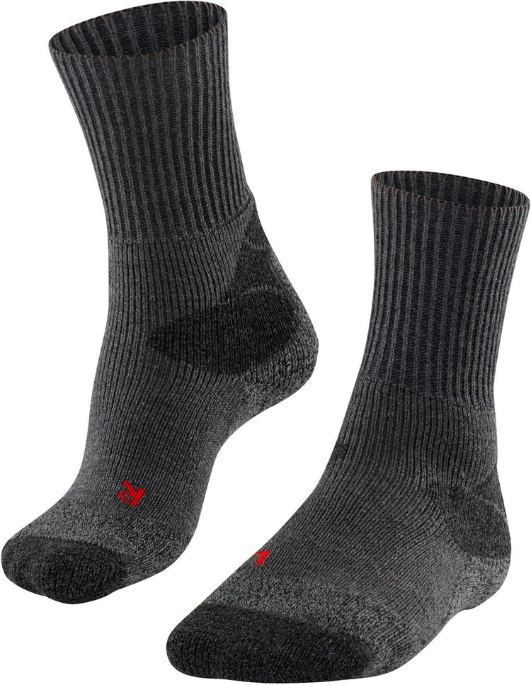 Falke TK-X Expedition Ultradicke Polsterung Wolle Funktionsmaterial Wandersocken Herren Grau – Größe 39-41