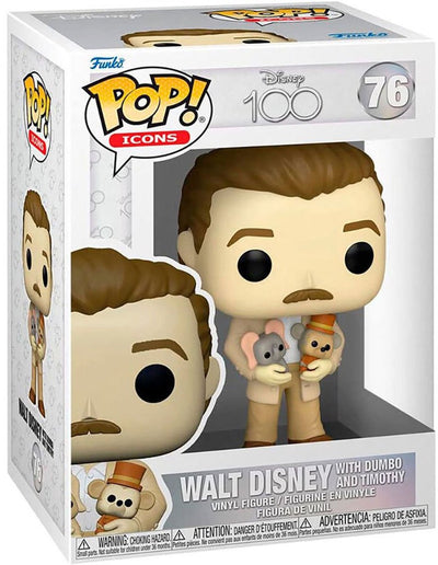 Funko-Pop! Disney 100 – Walt Disney und Dumbo Timothy Plüsch #76