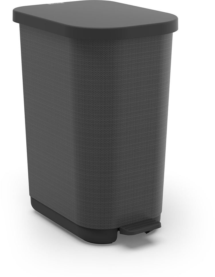 Rotho Orbe Treteimer – Abfallbehälter 35 l – BPA-frei – Carbon Graphit