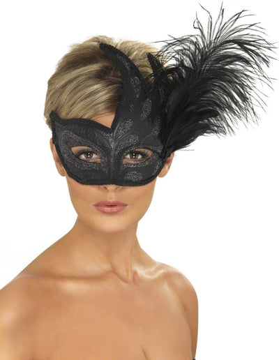 Smiffys Verkleidungskostüme | Kopfbedeckung – verzierte Colombina-Federmaske