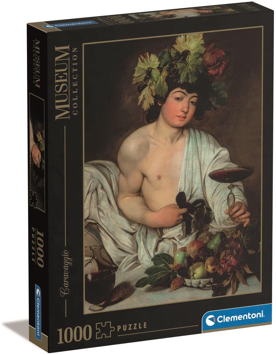 Clementoni – Puzzle – 1000 Teile – Caravaggio Bacchus – Puzzle für Erwachsene