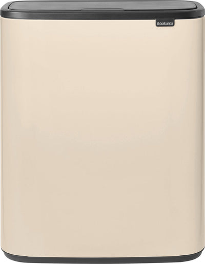 Brabantia Bo Touch Bin Abfallbehälter – 1 Fach – 60 Liter – sanftes Beige