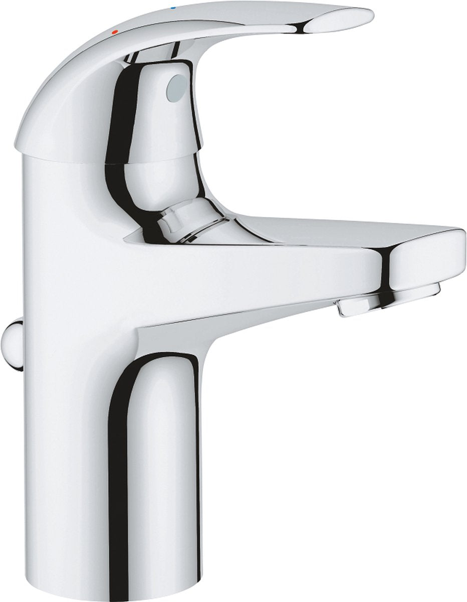 Grohe Quickfix Start Curve Waschtischarmatur – Ecojoy – mit Ablaufgarnitur – Chrom – wassersparend
