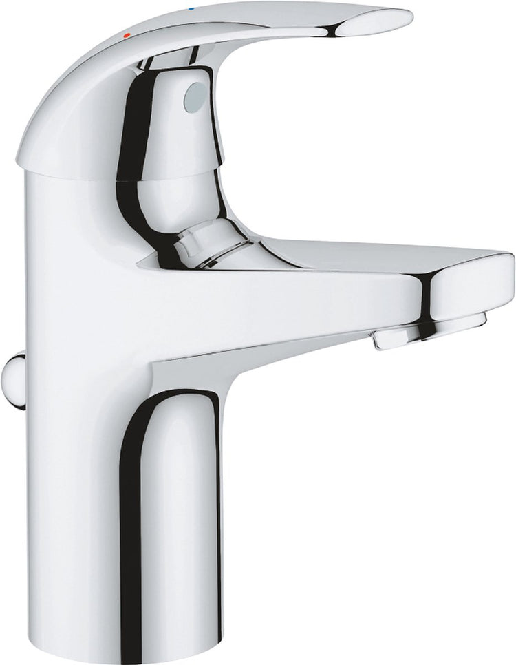 Grohe Quickfix Start Curve Waschtischarmatur – Ecojoy – mit Ablaufgarnitur – Chrom – wassersparend
