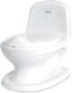 Nûby Dr. Talbot's Nuby™ Töpfchen – Toilette mit Deckel und – Spülgeräusch – Trainingstoilette – rutschfest – mit Stauraum für Tücher – weiß