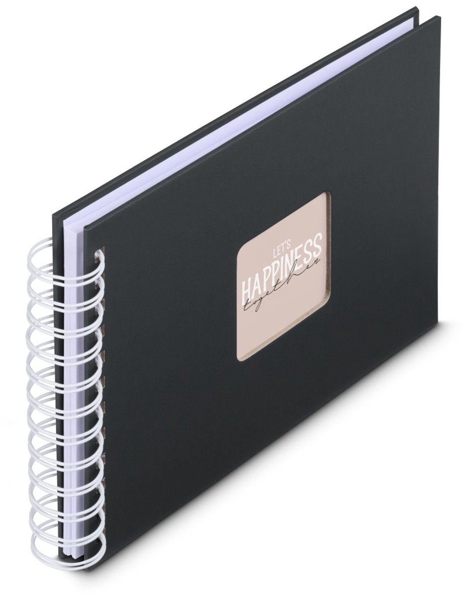 Hama Spiralfotoalbum – Fine Art – 24x17 – 50 Seiten – Schwarz
