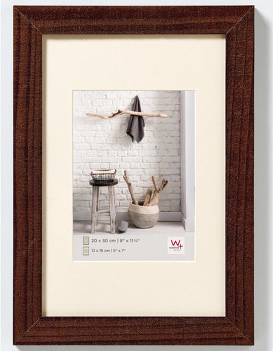 Walther Home - Holzrahmen - Fotogröße 40x50 cm - Walnuss