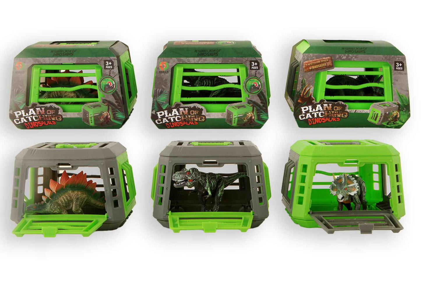 Kidsfun Dino im Käfig 13cm