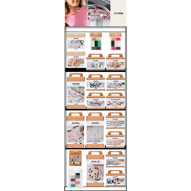 Creativ Company Bodendisplay, montiert, Heldenschmuck, Erwachsene, H: 1580 mm, L: 600 mm, B: 400 mm, 88 Stück. 1 Stück