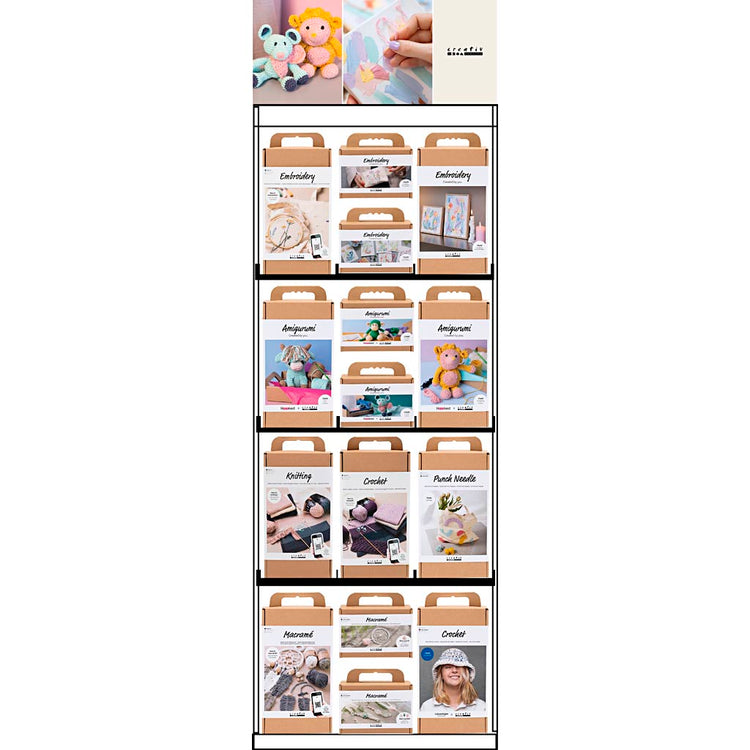 Creativ Company Bodendisplay, montiert, Heldengarn, Erwachsene, H: 1580 mm, L: 600 mm, B: 400 mm, 75 Stück. 1 Stück