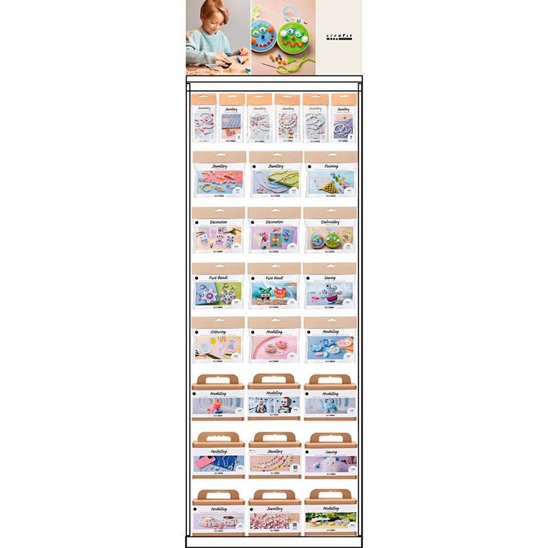 Creativ Firmen-Bodendisplay, unmontiert, hero kindgerechte Preise, H: 1580 mm, L: 600 mm, B: 400 mm, 198 Stück. 1 Stück