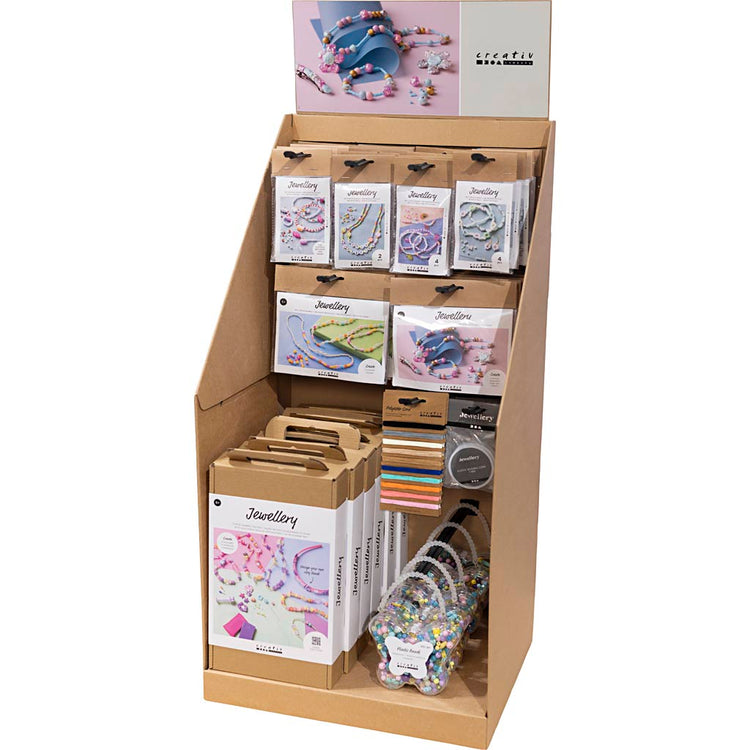 Creativ Company großes Tischdisplay, Kategorie, Schmuck, Kinder, 58 Einheiten. 1 Stück
