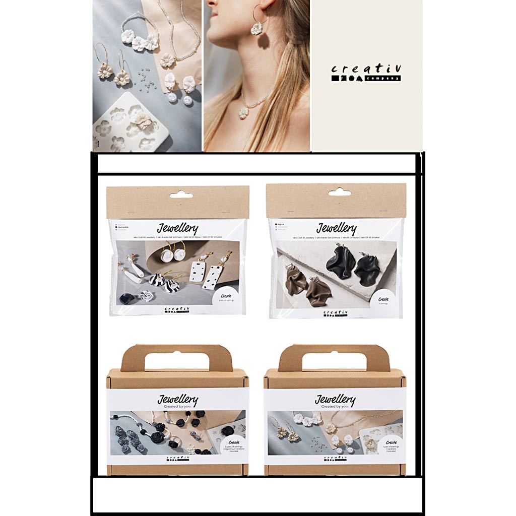 Creativ Company kleines Thekendisplay, Kategorie, Feiner Ton, Kinder und Erwachsene, 48 Einheiten. 1 Stück