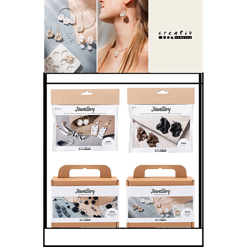 Creativ Company kleines Thekendisplay, Kategorie, Feiner Ton, Kinder und Erwachsene, 48 Einheiten. 1 Stück