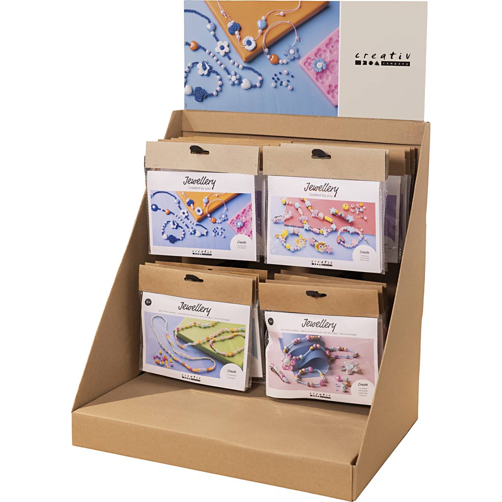 Creativ Company kleines Thekendisplay, Kategorie, Schmuck, Kinder, 38 Einheiten. 1 Stück