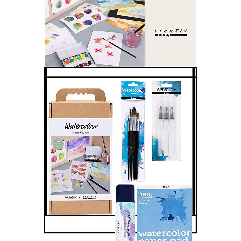 Creativ Company kleines Thekendisplay, Kategorie, Aquarell, Erwachsene, 60 Einheiten. 1 Stück