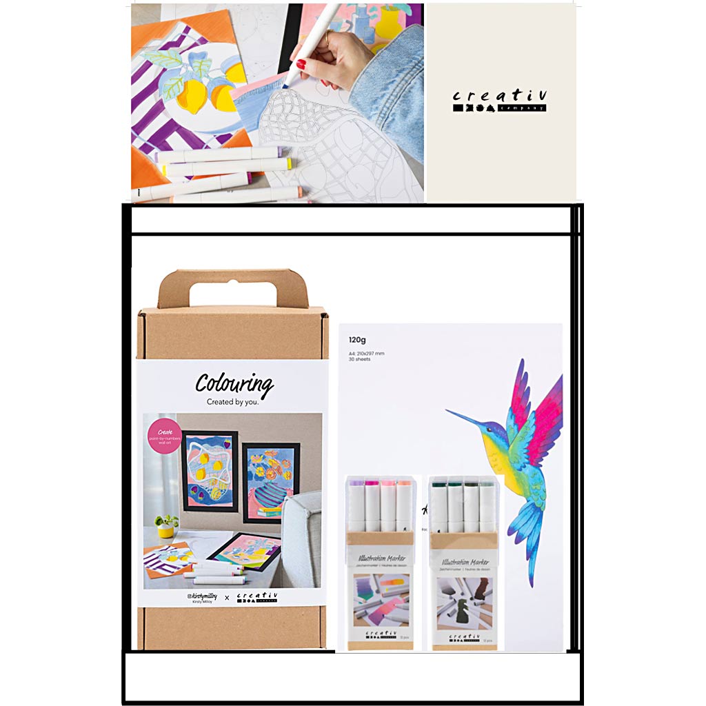 Creativ Company kleines Thekendisplay, Kategorie, Farben, Erwachsene, 44 Einheiten. 1 Stück