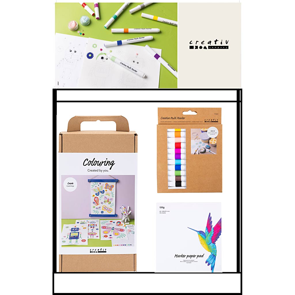 Creativ Company kleines Thekendisplay, Kategorie, Farben, Kinder, 36 Einheiten. 1 Stück