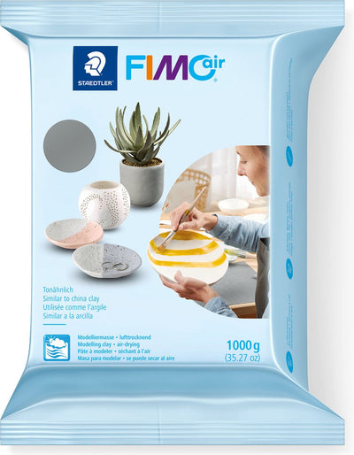 Fimo Air lufttrocknende Modelliermasse – 1 kg – Grau