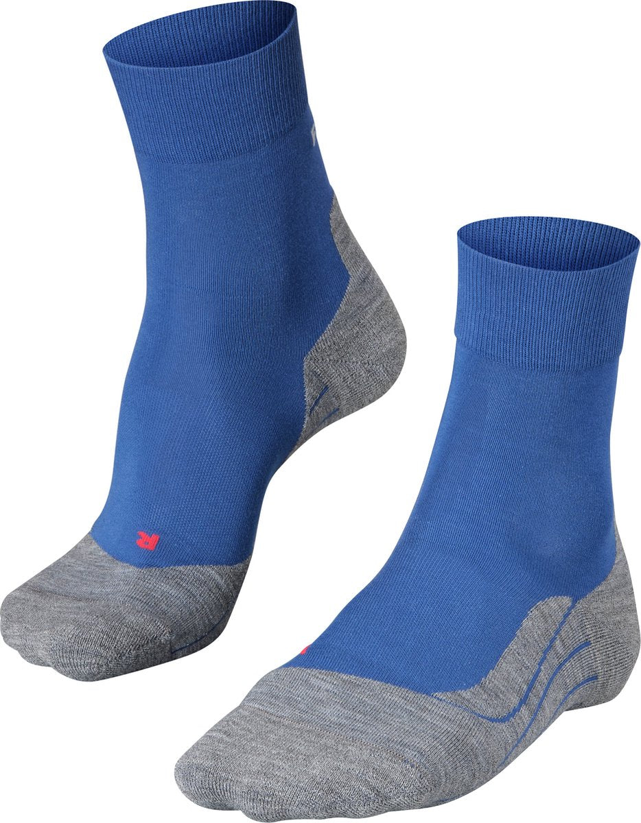 Falke ru4 Anti-Blister Baumwoll-Funktionsmaterial Laufsocken Herren Blau – Größe 44-45