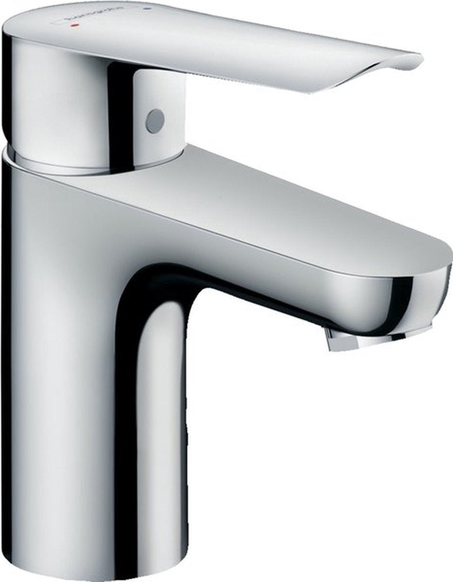 Hansgrohe Logis e – Waschtisch-Mischbatterie – Einhebelbedienung – mit Ablaufgarnitur – 70 mm – Chrom