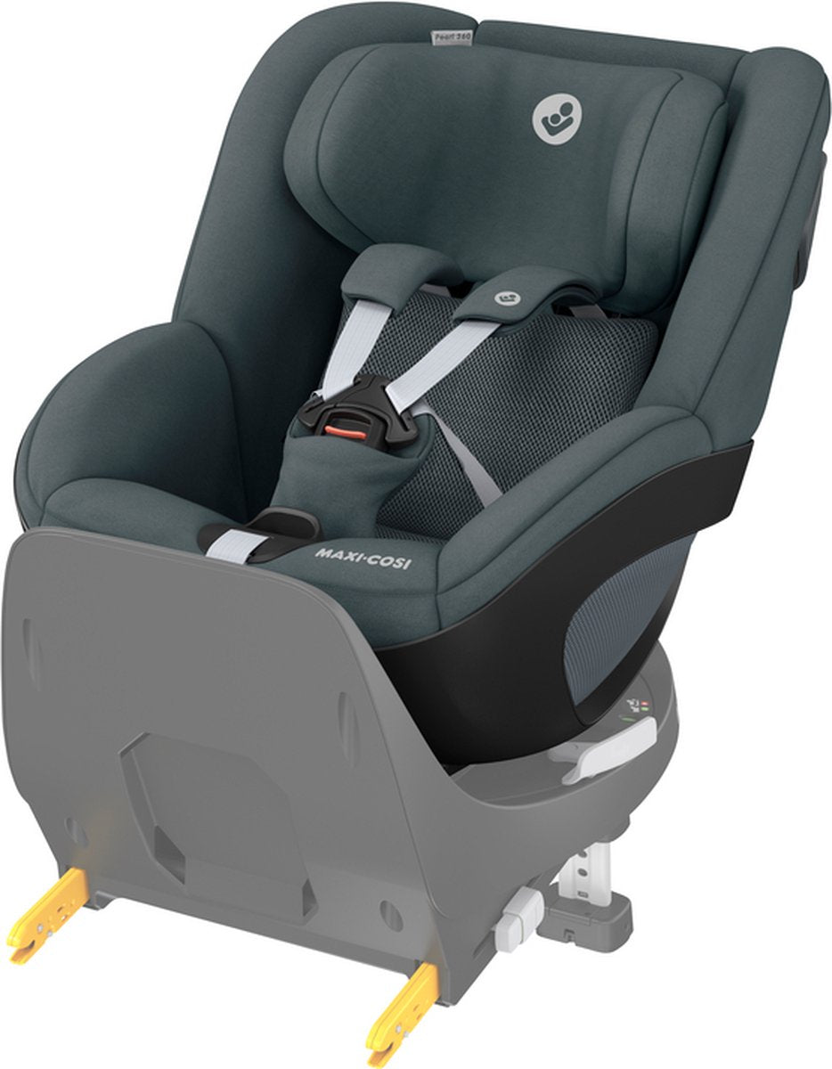 Maxi-Cosi Pearl 360 i-Size – Autositz – ca. 3 Monate bis 4 Jahre – Flexispin-Rotation mit einer Hand – authentischer Graphit