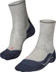 Falke ru4 Anti-Blister Baumwoll-Funktionsmaterial Laufsocken Herren Grau – Größe 44-45