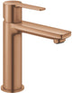 Grohe lineare neue S-Size-Waschtischarmatur – Push-Open – Ecojoy – Fastfixation Plus – gebürsteter warmer Sonnenuntergang